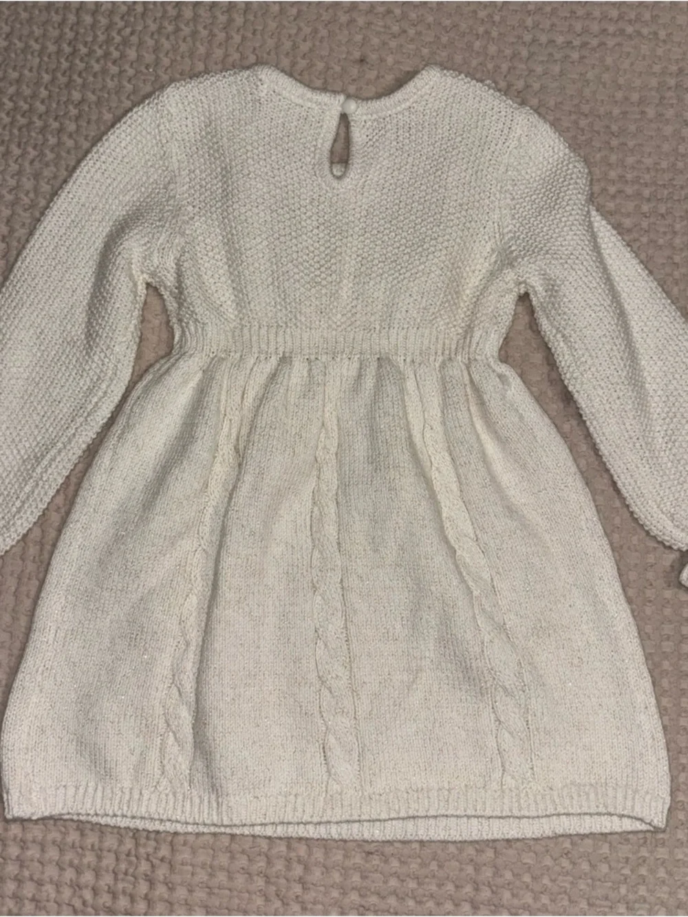 24M Cream Ruffle Cable-Knit Dress - Picture 2 of 4